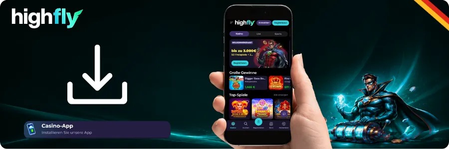 High Fly Casino am Smartphone 