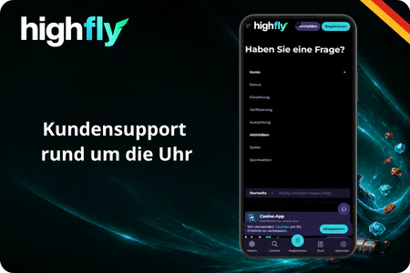 Kundensupport  rund um die Uhr HighFly
